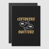 Carte Magnétique Restes Sont Pour Les Lâcheurs Graphique Rétro (Devant / Derrière)