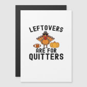 Carte Magnétique Restes Sont Pour Les Repentis Jour de Thanksgiving (Devant / Derrière)