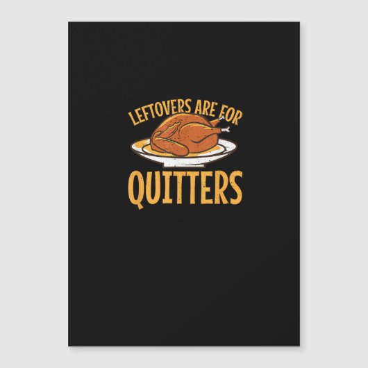 Carte Magnétique Restes Sont Pour Les Repentis Thanksgiving Dindon  (Devant)