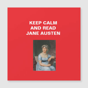 Carte Magnétique Restez Calme, Lisez Jane Austen