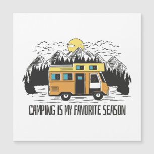 Carte Magnétique Retraite de montagne Campervan