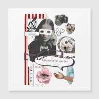 Retro Grunge Coquette Aesthetic Photo Collage