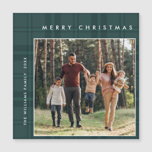 Carte magnétique Retro Minimale Noël Plaqué