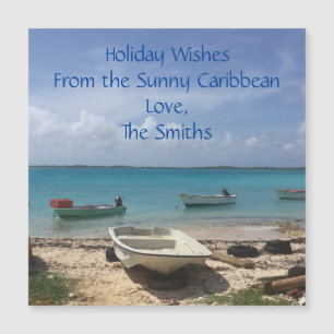 Carte Magnétique Rêverie caribéenne Bateaux de pêche de Bonaire Océ