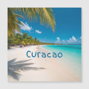 Carte Magnétique rêverie de la plage de Curacao