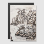 Carte Magnétique Rivière Yangze avec cascade (Devant / Derrière)
