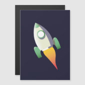 Carte Magnétique Rocket Space (Devant / Derrière)