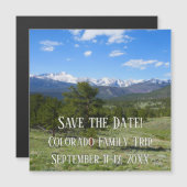 Carte Magnétique Rocky Mountain View Paysage Pittoresque (Devant / Derrière)