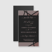 Carte Magnétique Romantic Stained Glass Imitation for Wedding (Devant / Derrière)