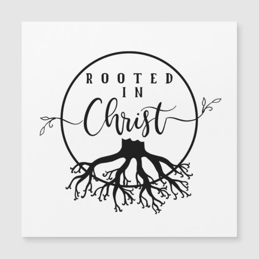 Carte Magnétique Rooted in Christ (Devant)