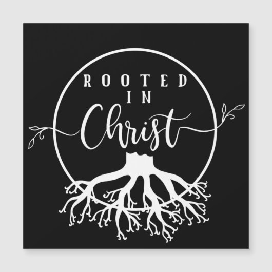 Carte Magnétique Rooted in Christ (Devant)