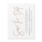 Rose Gold Modern Enregistrer la date