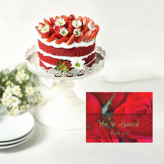 Carte Magnétique Rose romantique Vous êtes un aimant spécial