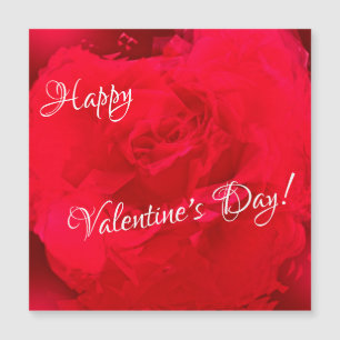 Carte magnétique Rose rouge Saint Valentin