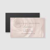 Carte Magnétique rose rousse élégant mariage enregistrer la date (Devant / Derrière)