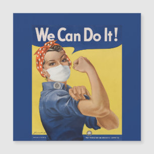 Carte Magnétique Rosie The Riveter Dit : "Nous Pouvons Le Faire !"