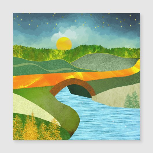 Carte Magnétique Route d'or (Devant)