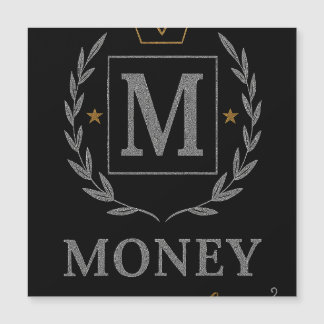 Carte Magnétique "Royal NMKY Emblem – Monogram M Crest Design"