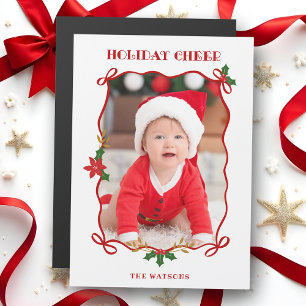 Carte Magnétique Rubans et vaches rouges mignons 1 Photo