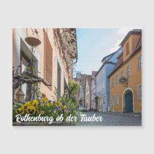 Carte Magnétique Rue colorée à Rothenburg ob der Tauber