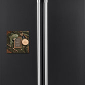 Carte Magnétique Rustic Fishing dad gift Pregnancy Announcement 