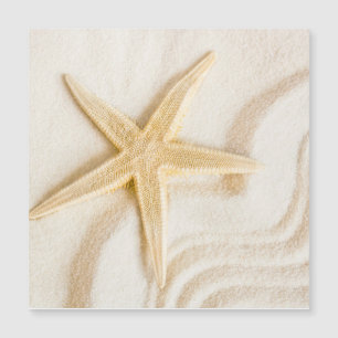 Carte Magnétique Sable et Starfish couleur neutre naturelle