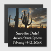 Carte Magnétique Saguaro Sunset II Arizona (Devant / Derrière)