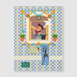 Carte Magnétique Saint John Portugais Festa Voisin