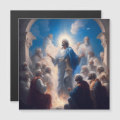 Carte Magnétique Saint Pierre parmi ses disciples (Devant / Derrière)