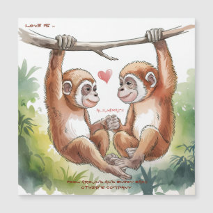 Carte Magnétique Saint-Valentin Gibbon
