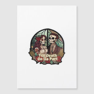 Carte Magnétique Saint-Valentin Jusqu'à Ce Que La Mort Nous Sépare 