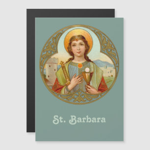 Carte Magnétique Sainte-Barbe (BK 001) 13x18cm