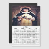 Carte Magnétique Sainte Catherine de Sienne (Devant / Derrière)