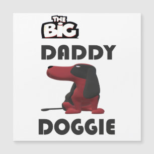 Carte Magnétique Salut à papa chien