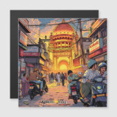 Carte Magnétique Salut de l'Inde | Kolkata (Devant / Derrière)