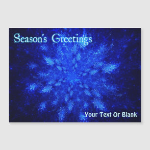 Carte Magnétique Salutation de saison - Snowburst