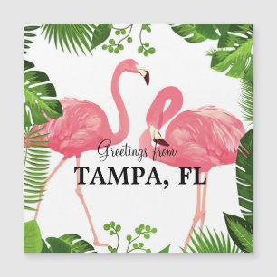 Carte Magnétique Salutations de Tampa, Floride