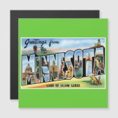 Carte Magnétique Salutations du Minnesota ! (Devant / Derrière)