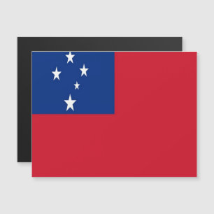 Carte Magnétique Samoa - Drapeau -