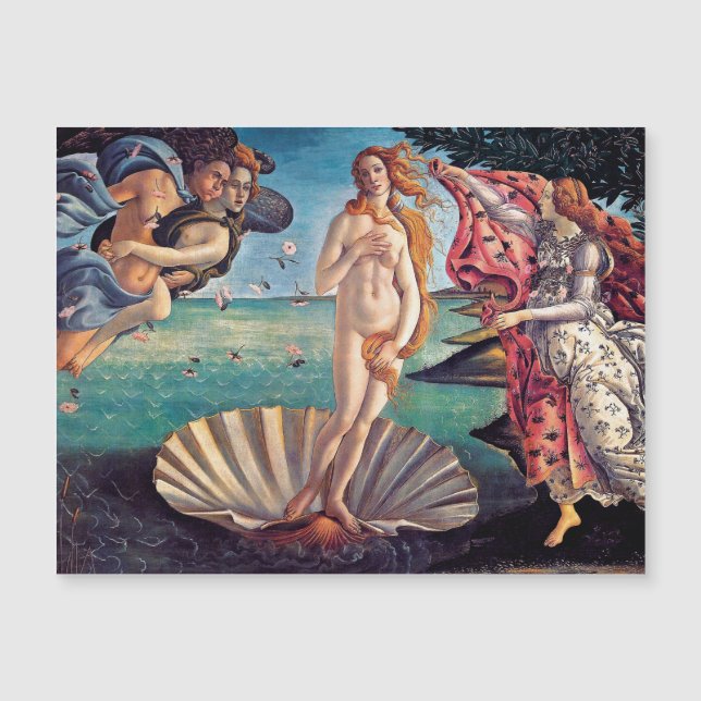 Carte Magnétique Sandro Botticelli - La Naissance de Vénus - Beaux- (Devant)