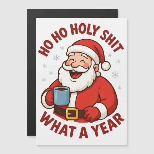 Carte Magnétique santa claus (Devant / Derrière)