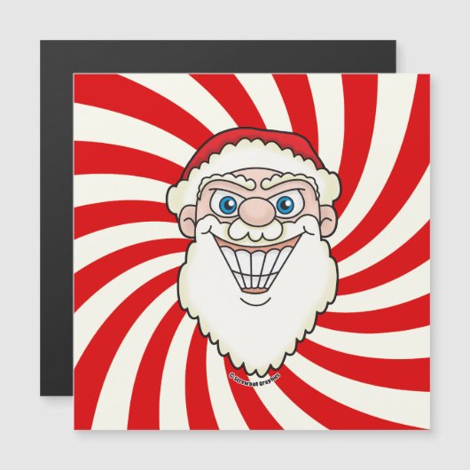 Carte Magnétique Santa Claus Starburst Screwball Graphics (Devant / Derrière)