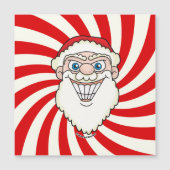Carte Magnétique Santa Claus Starburst Screwball Graphics (Devant)