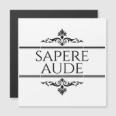 Carte Magnétique Sapere Aude (Devant / Derrière)