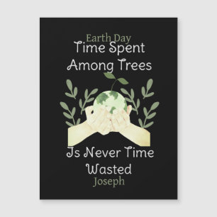 Carte Magnétique sauver notre terre, jour des terres, aimer la terr