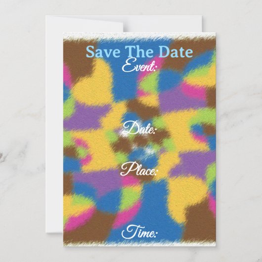 Carte Magnétique "Sauvez la Date" (Recto)