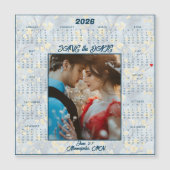 Carte Magnétique Save the Date Engaged Couple Magnetic (Devant)