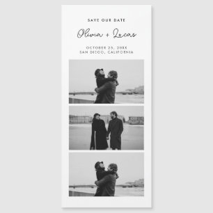 Carte Magnétique Scénario romantique Bande photo Mariage magnétique