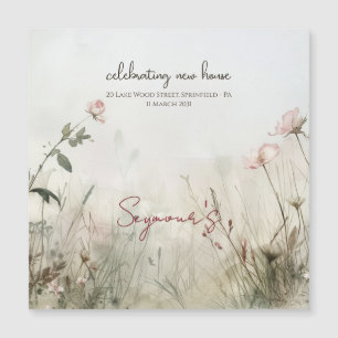 Carte Magnétique Scène rêvée de fleurs de printemps