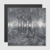 Carte Magnétique Scorpio Zodiac Sign in Grunge Distressed (Devant / Derrière)